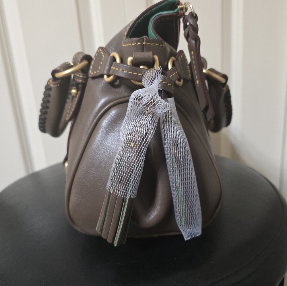 New Dooney Florentine Mini Satchel - Color: Elephant - Picture 5 of 15